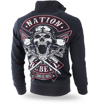 CLASSIC ZIPPED SWEATSHIRT NATION REBELL
