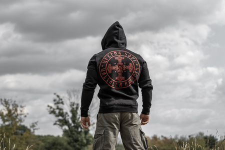Hoodie with zipper THORS CROSS