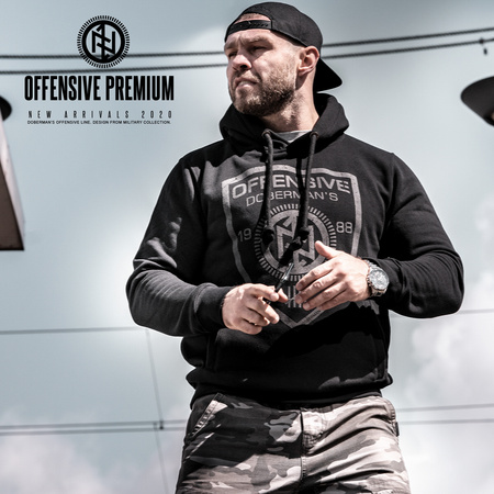 DOBERMAN’S OFFENSIVE SHIELD CLASSIC SWEATSHIRT