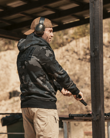 Bluza z kapturem zapinana na zamek OFFENSIVE DIVISION