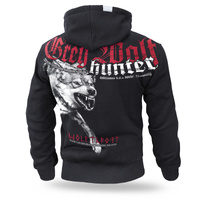 BLUZA KOŻUCH NA ZAMEK Z KAPTUREM GREY WOLF 